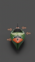 Expedition kayak with reinforced hull