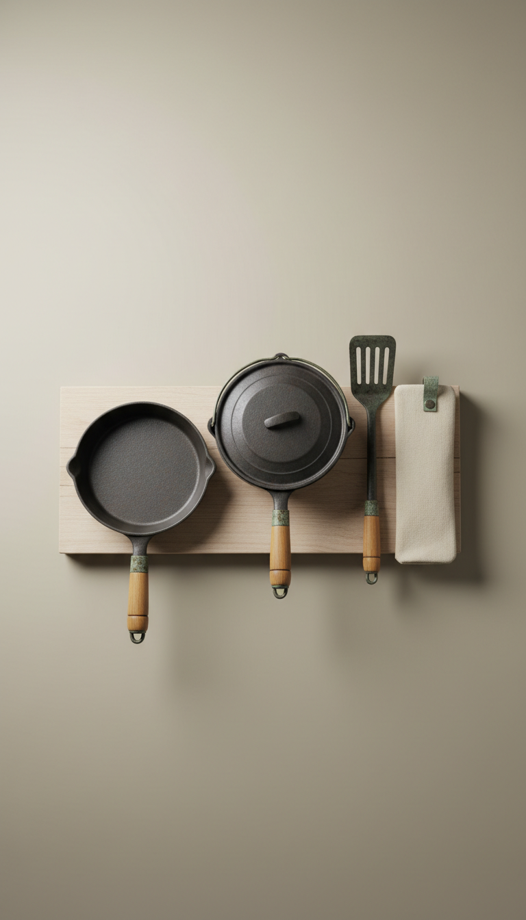 Rugged Outdoor Cooking Set with Nesting Design