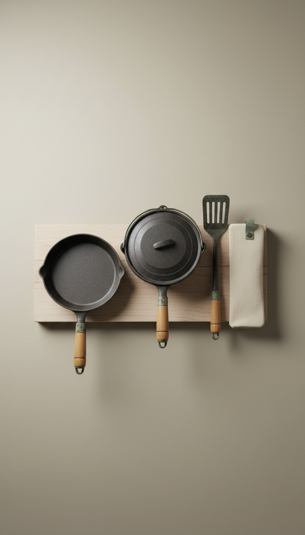 Rugged Outdoor Cooking Set with Nesting Design